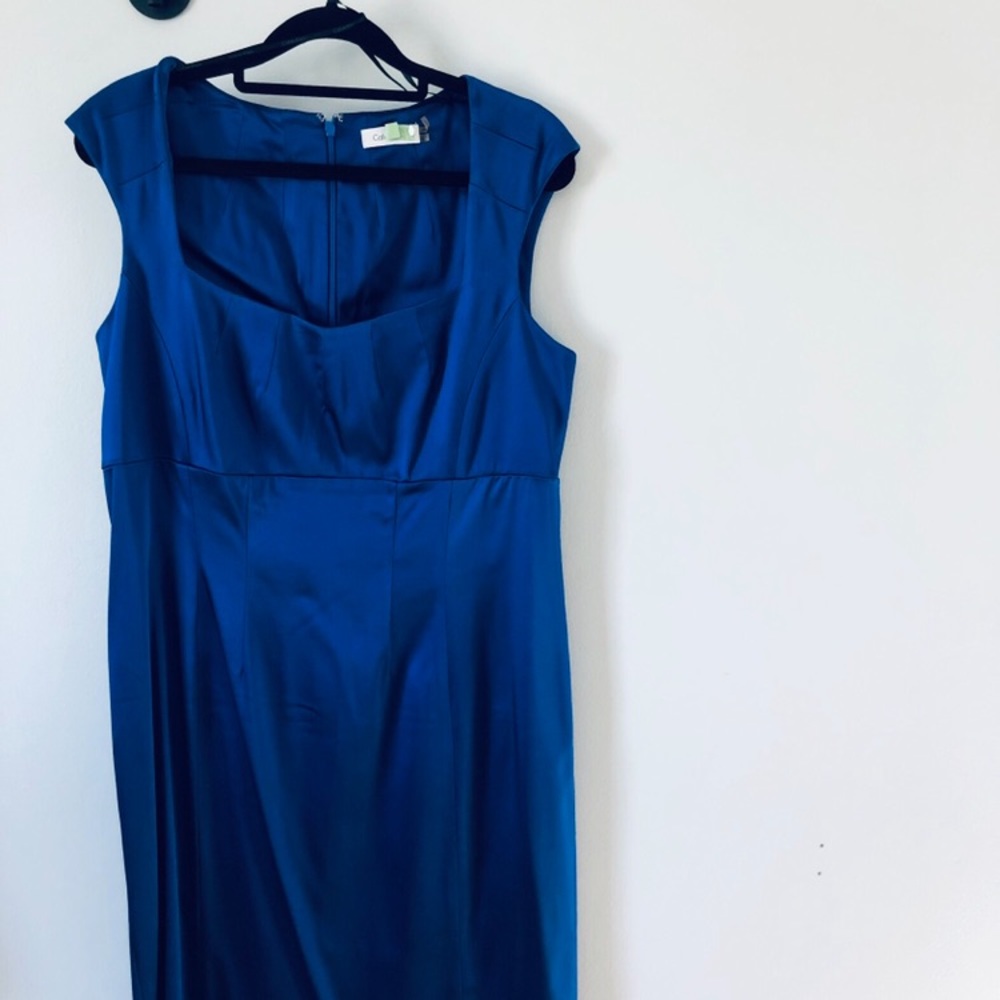 Calvin Klein | Sheath Dress | size 12 | Blue